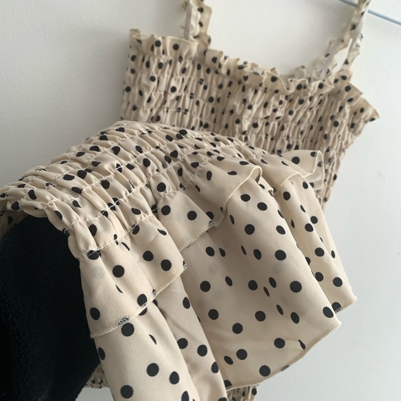 Polka Dot Spaghetti Strap Dress for spring and Easter - Picture 3 of 4